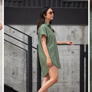 liz alig relaxed shirt dress size medium